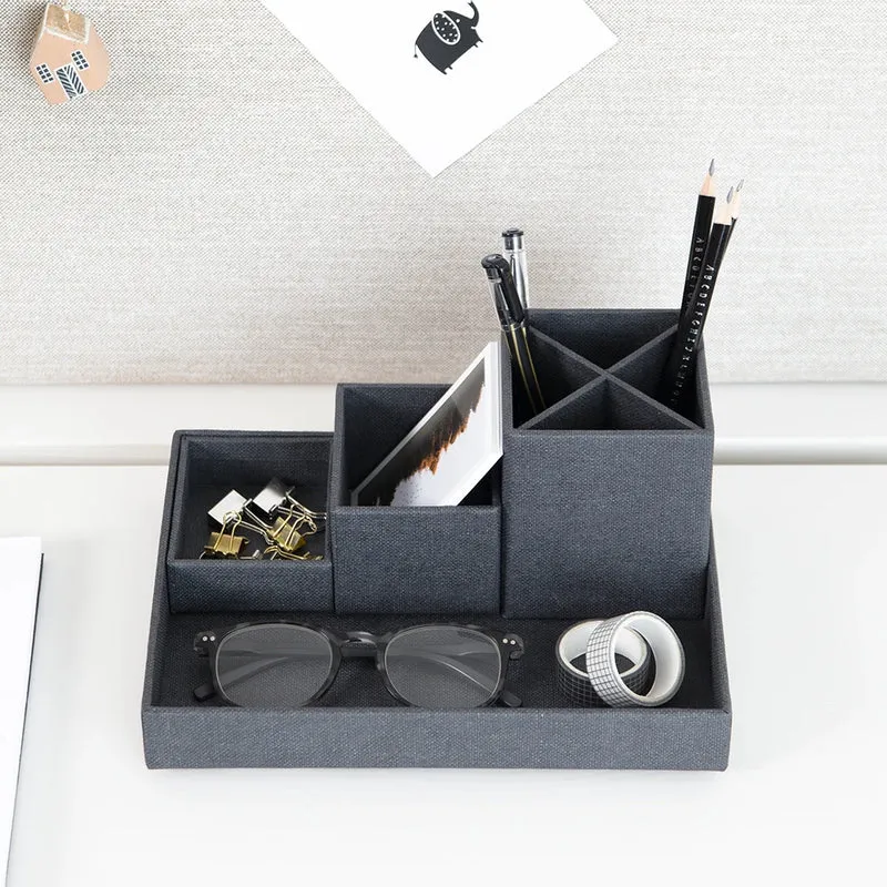 Schreibtisch-Organizer schwarz Bigso Box of Sweden