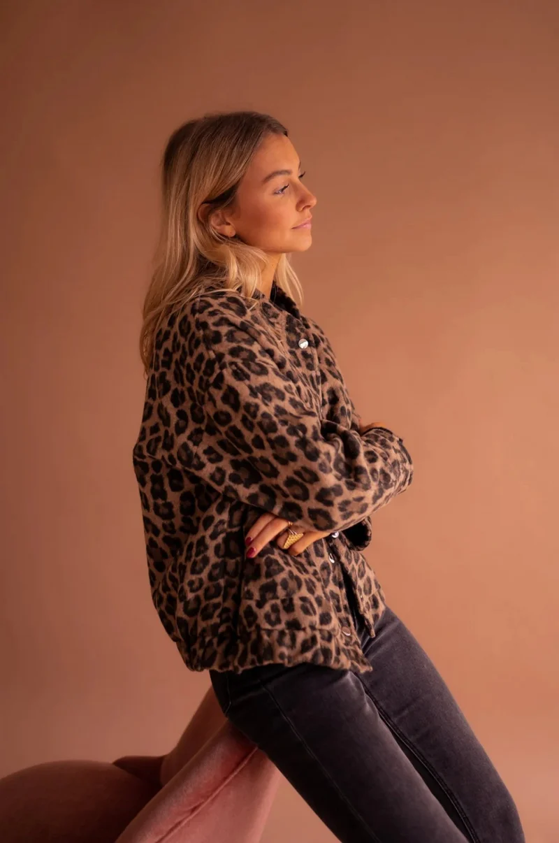 Susanne™ | Trendy Jas met Luipaardprint