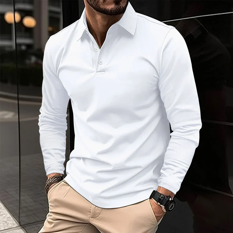 Gideon | Klassiek Langarm Poloshirt
