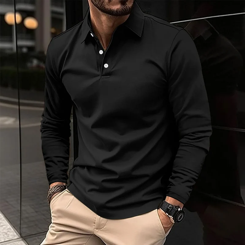 Gideon | Klassiek Langarm Poloshirt