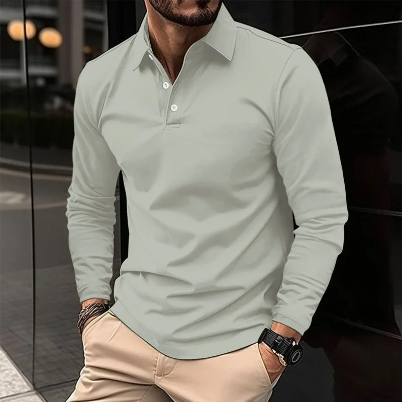 Gideon | Klassiek Langarm Poloshirt