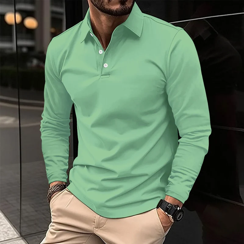 Gideon | Klassiek Langarm Poloshirt