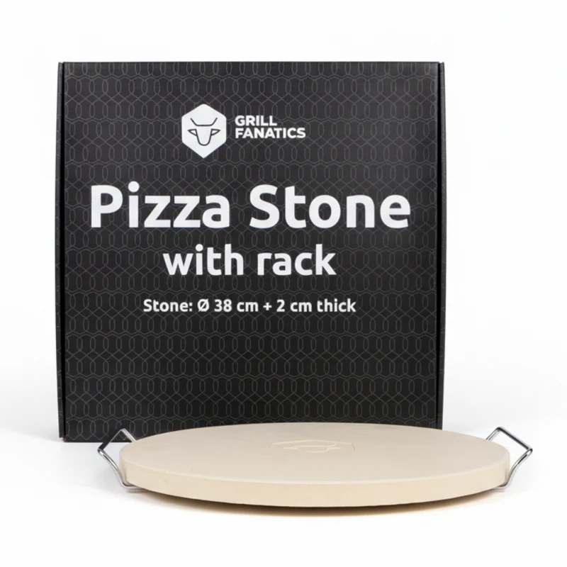 Cookinglife Grill-Pizzastein mit Halterung ø 38 cm