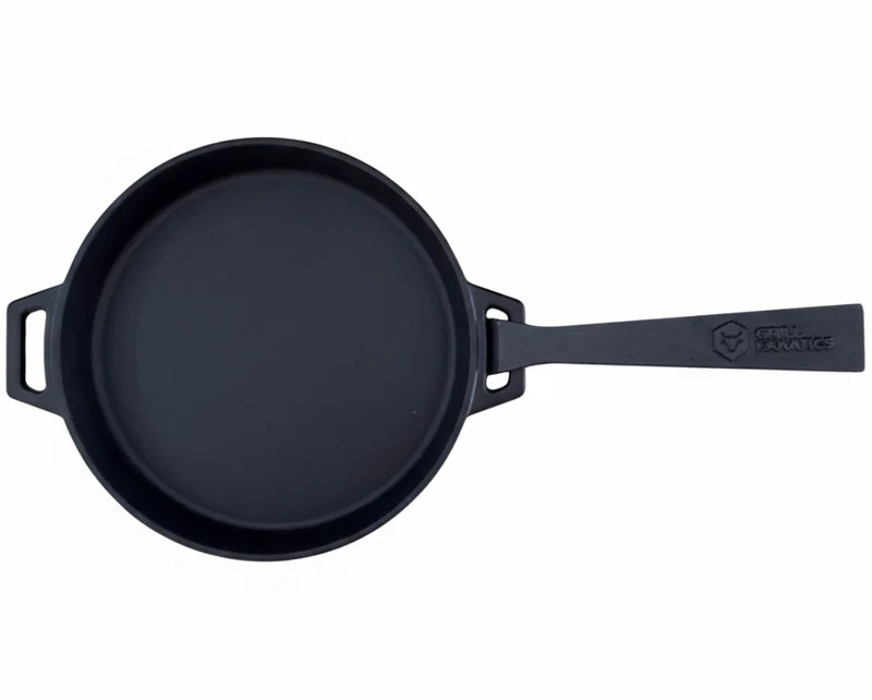 Cookinglife Grillpfanne / Bratpfanne aus Gusseisen ø 25 cm - Abnehmbarer Griff