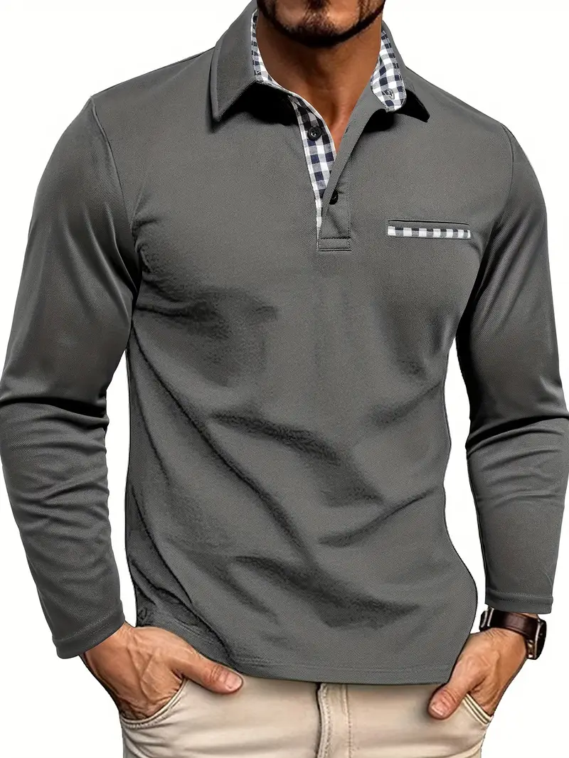 Chris | Heren Winter Lange Mouwen Polo-Shirt