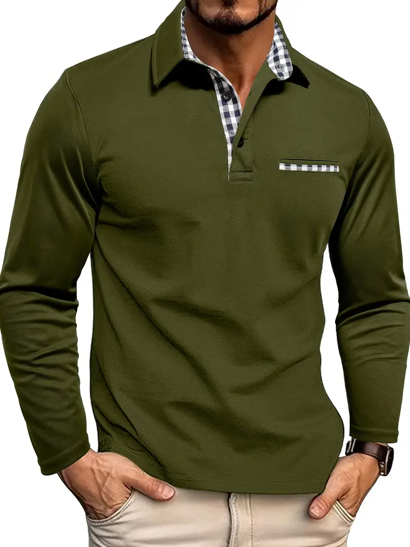 Chris | Heren Winter Lange Mouwen Polo-Shirt