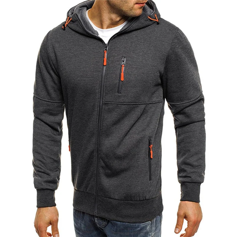 Karl | Casual heren hoodie met rits
