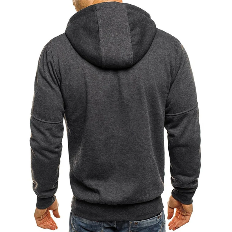 Karl | Casual heren hoodie met rits