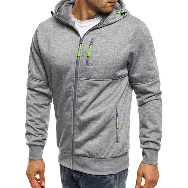 Karl | Casual heren hoodie met rits