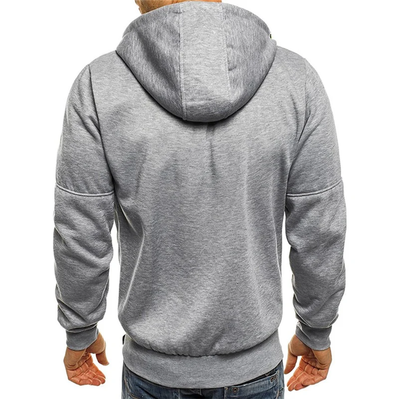 Karl | Casual heren hoodie met rits