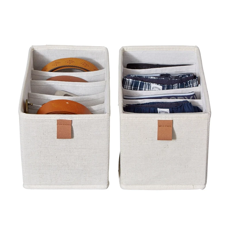 Schublade Korb beige Kleiderschrank 2x mittel 6 Fach Store It