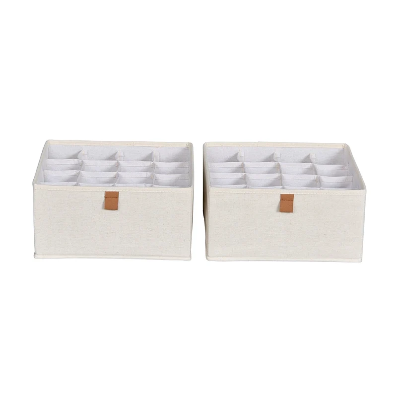 Schubladenkorb beige Kleiderschrank 2x groß 16-seitig Store It