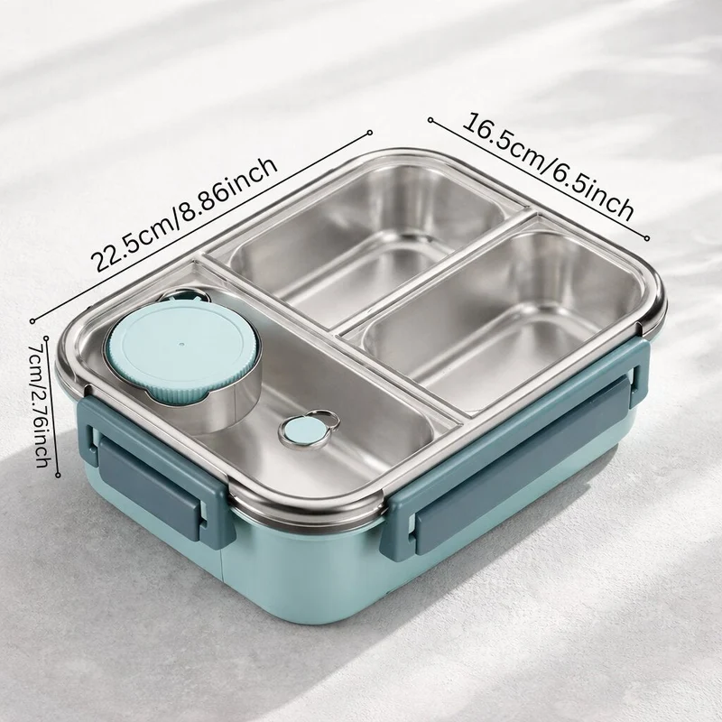 Lunchdoos | Thermobehälter voor Eten | Brooddoos met Vakken van RVS | Warmtecontainer | Esskraft