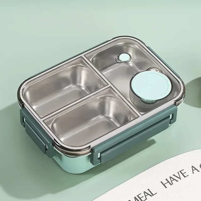 Lunchdoos | Thermobehälter voor Eten | Brooddoos met Vakken van RVS | Warmtecontainer | Esskraft