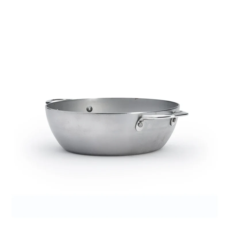 De Buyer Bratpfanne - mit 2 Griffen - Mineral B - ø 28 cm / 4 Liter - ohne Antihaftbeschichtung