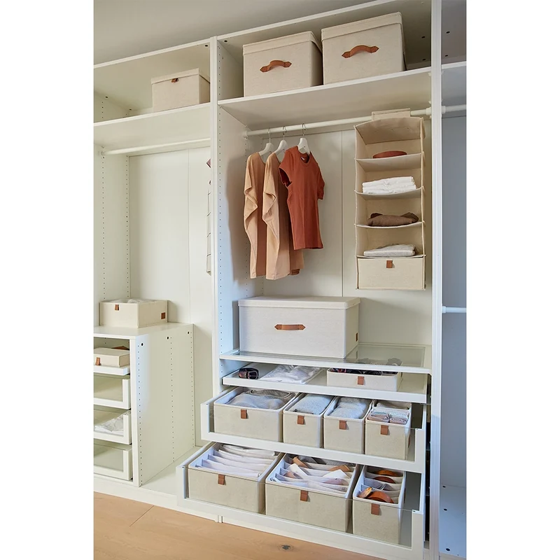 Aufbewahrungsbox beige Kleiderschrank extra groß Store It