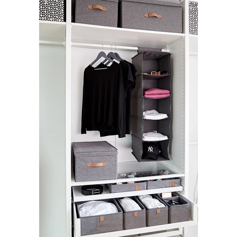 Aufbewahrungsbox grau Kleiderschrank extra groß Store It
