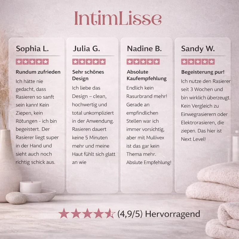 Intimrasierer voor Vrouwen | Elektrische Scheerapparaat voor Dames | IntimLisse