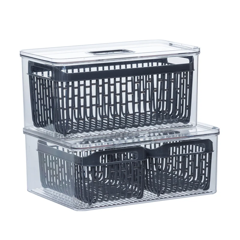 Stapelbares Kühlregal medium mit 1 Siebkorb Five®