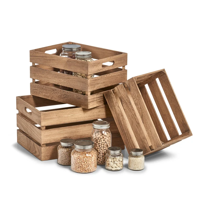 Holzkiste stapelbar mittel Zeller Present