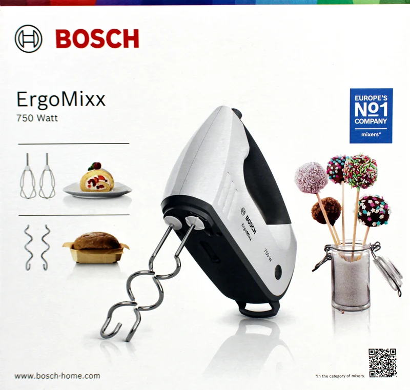 Bosch MFQ37400 Handrührer ErgoMixx 750W, weiß, grau