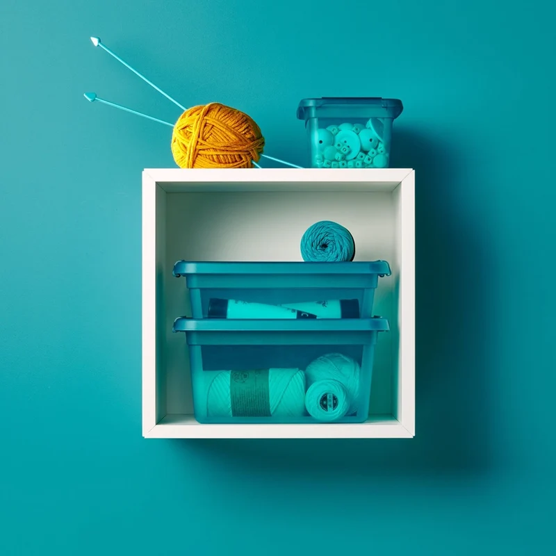 Blaue robuste Aufbewahrungsbox Orplast - BaseStore