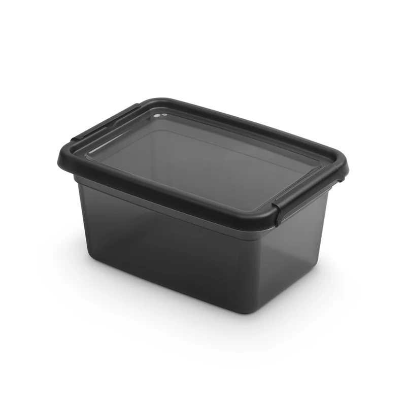Schwarzer stabiler Aufbewahrungskasten Orplast - BaseStore