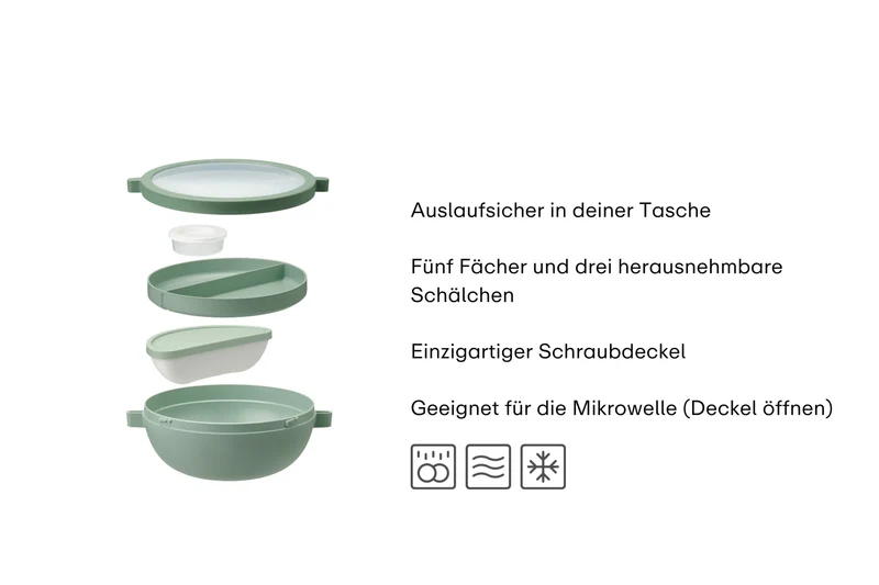 Lunchbowl nordic blue Vita 5tlg.
