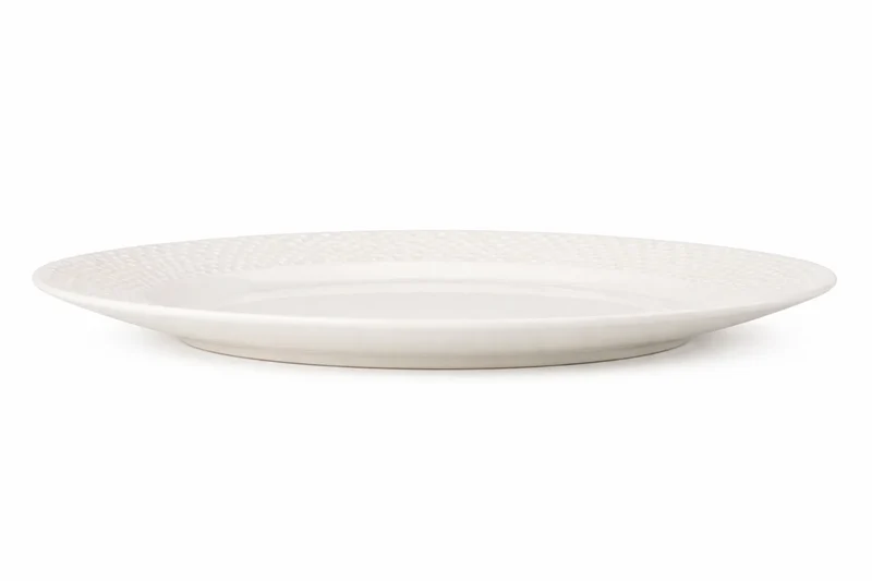 Cookinglife Frühstücksteller / Dessertteller – CampVibe – Outdoor – Kunststoff – Unzerbrechlich – Weiß, Ø 21 cm – 4er-Set