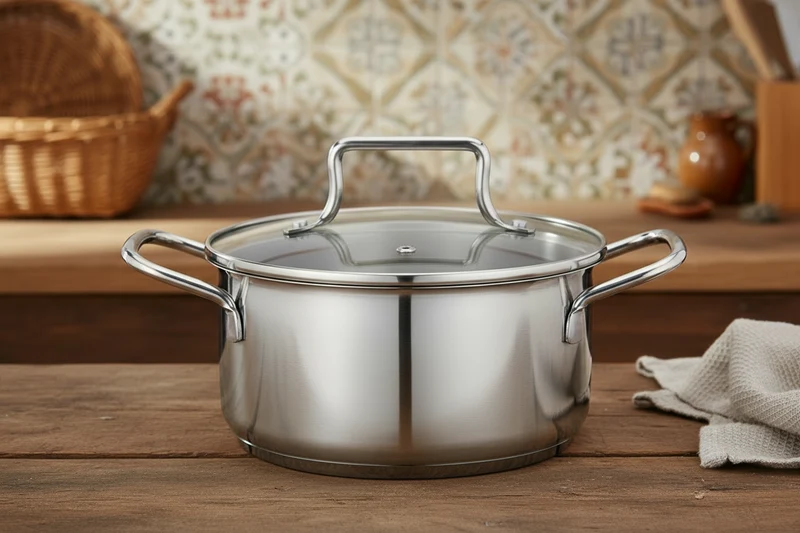 Cookinglife Kasserolle Edelstahl 16 cm 1,3 L - Sauce & Beilage - Essential Steel