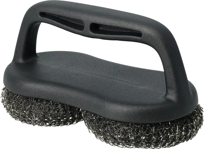 Cookinglife Grillreinigungsbürste Fire & Flavour 18 x 9 x 10 cm – Stahlwollbürste – Grillrostreinigung