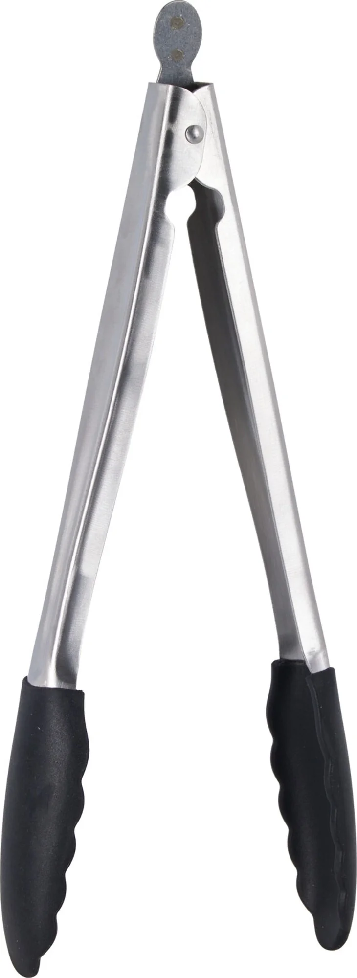 Cookinglife BBQ Zange Fire & Flavour RVS 32 cm - BBQ Werkzeug mit schwarzem Griff