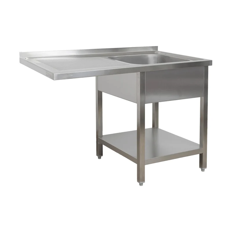 Spülzentrum 1200 x 00 x 850 mm 1 Becken rechts, mit Grundboden 700 mm Tiefe