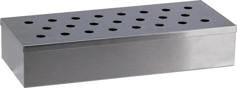 Cookinglife Räucherbox Feuer & Geschmack Edelstahl 25 cm - Räucherbox für Grill und BBQ