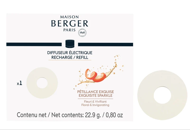Maison Berger Nachfüllung Keramik 86 mm - für Nomad Diffuser - Exquisite Sparkle