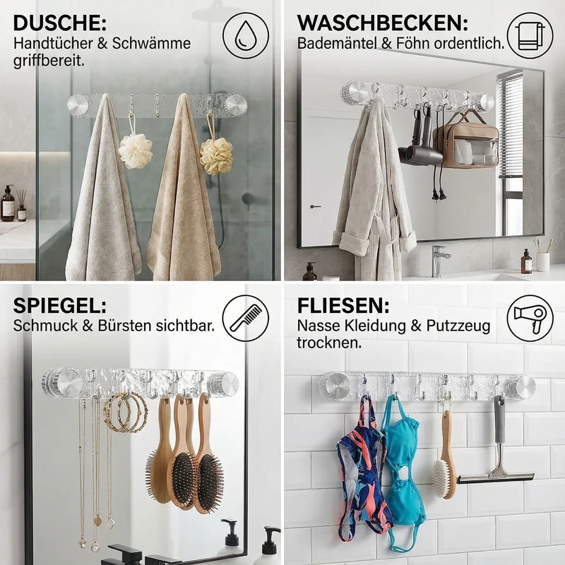 Praktische Zuignap-Haken