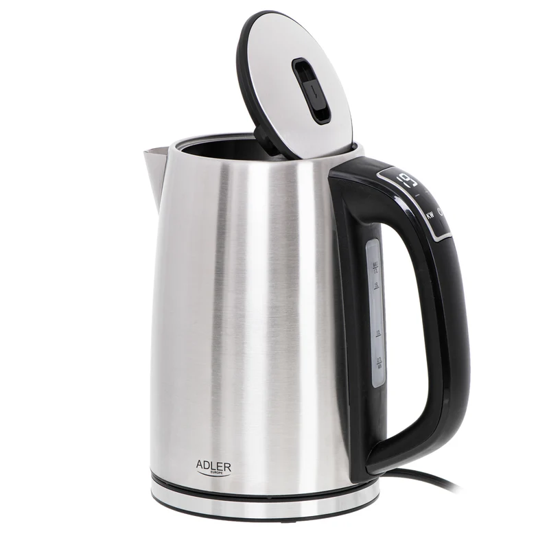 Adler AD 1340 Edelstahl-Wasserkocher 1,7L mit Temperatureinstellung