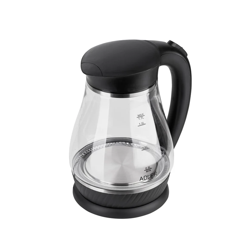Adler AD 1274b Glas-Wasserkocher 1.7L schwarz