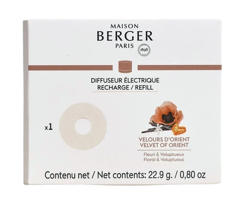 Maison Berger Nachfüllung Keramik 8,6cm - Nomad Duftfüllung - Velvet Orient Weiß