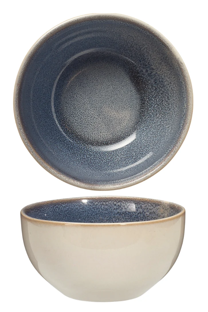 Cookinglife Suppenschüsseln / Schüsseln Serene Blue ø 14 cm - Steingut - 4 Stück