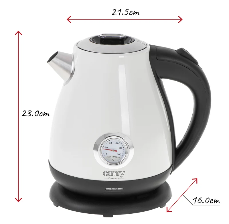 Camry CR 1344w Wasserkocher 1,7 Liter weiß