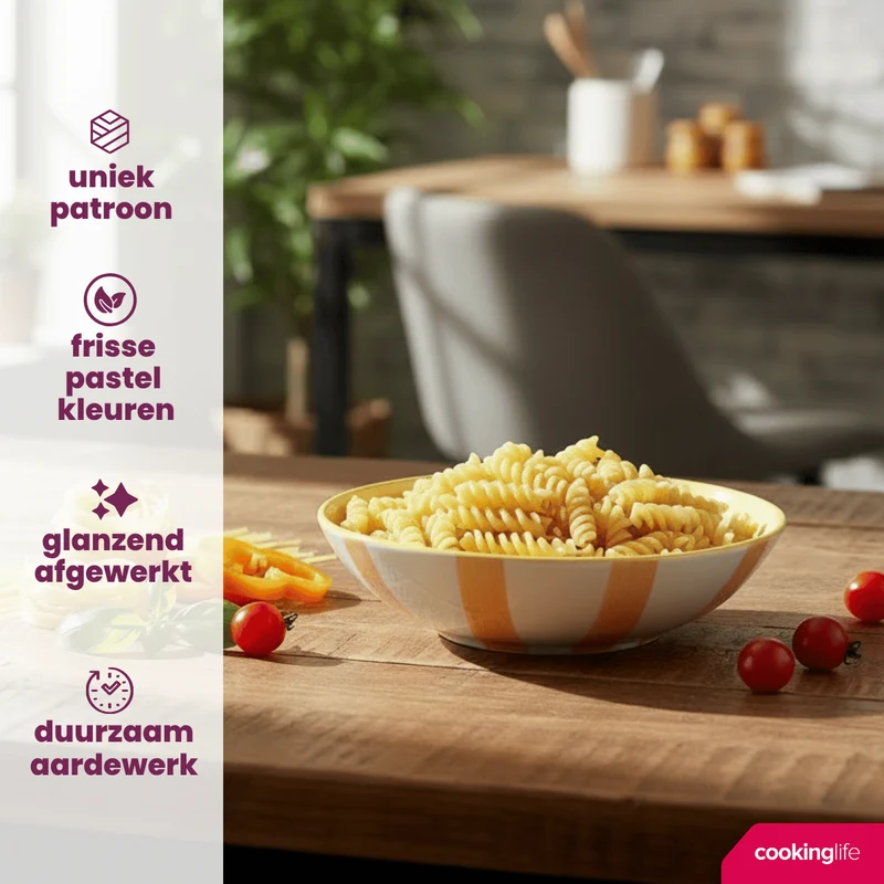 Cookinglife Geschirrset Spring Vibes - 18-teilig / 6 Personen - 6 Speiseteller, 6 Frühstücksteller und 6 Suppenteller