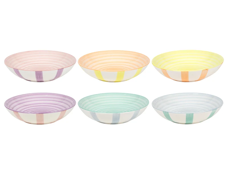 Cookinglife Tiefe Teller / Pastateller Spring Vibes Ø 21 cm - 6 Stück