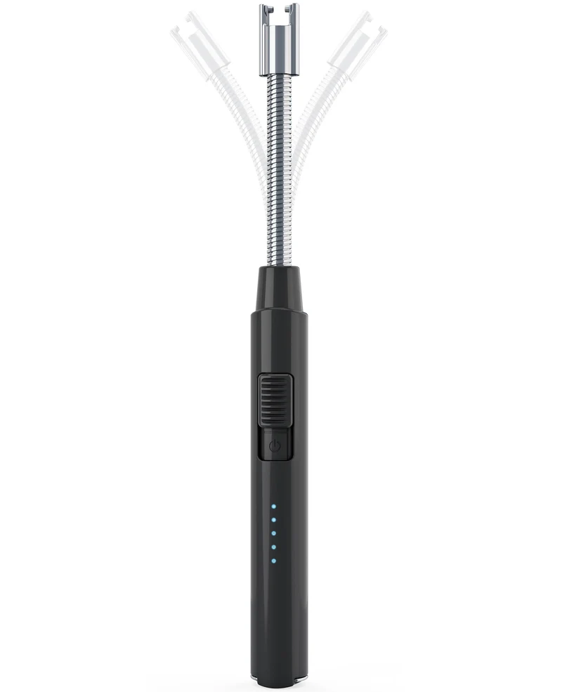 Cookinglife Elektrisches Feuerzeug – Flexibles Feuerzeug – USB-aufladbar – Schwarz/Weiß