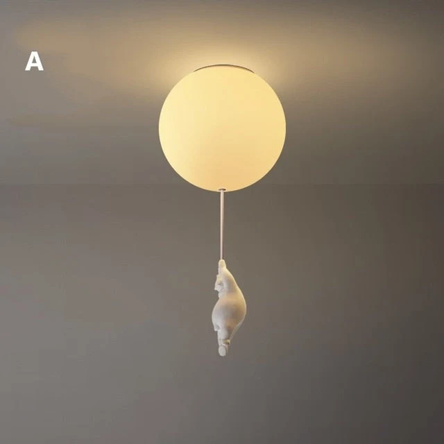Ballonbeer Plafondlamp | Speelse Berenontwerp