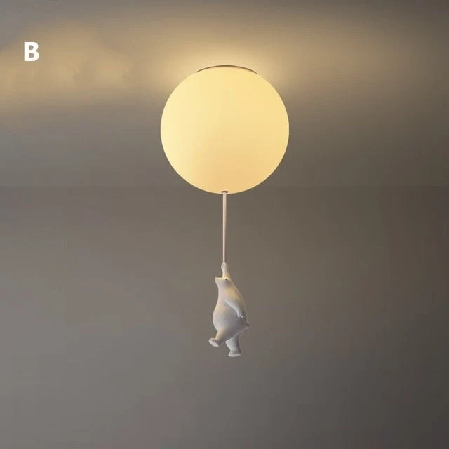 Ballonbeer Plafondlamp | Speelse Berenontwerp