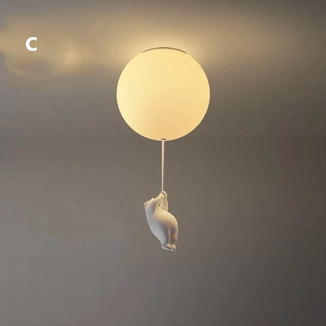 Ballonbeer Plafondlamp | Speelse Berenontwerp