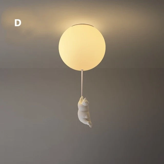 Ballonbeer Plafondlamp | Speelse Berenontwerp