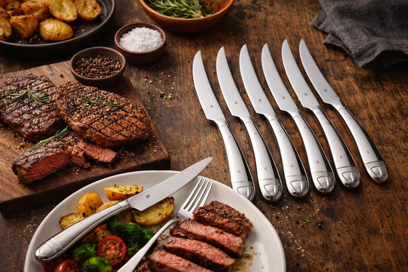 WMF Steakmesser 6-teilig - Inklusive GRATIS Cookinglife Pfeffer- und Salzmahlerset