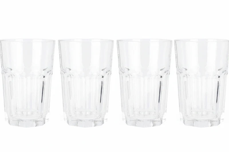 Cookinglife Trinkglas Glas 500 ml - Stapelbar 4er-Set - Spülmaschinenfest